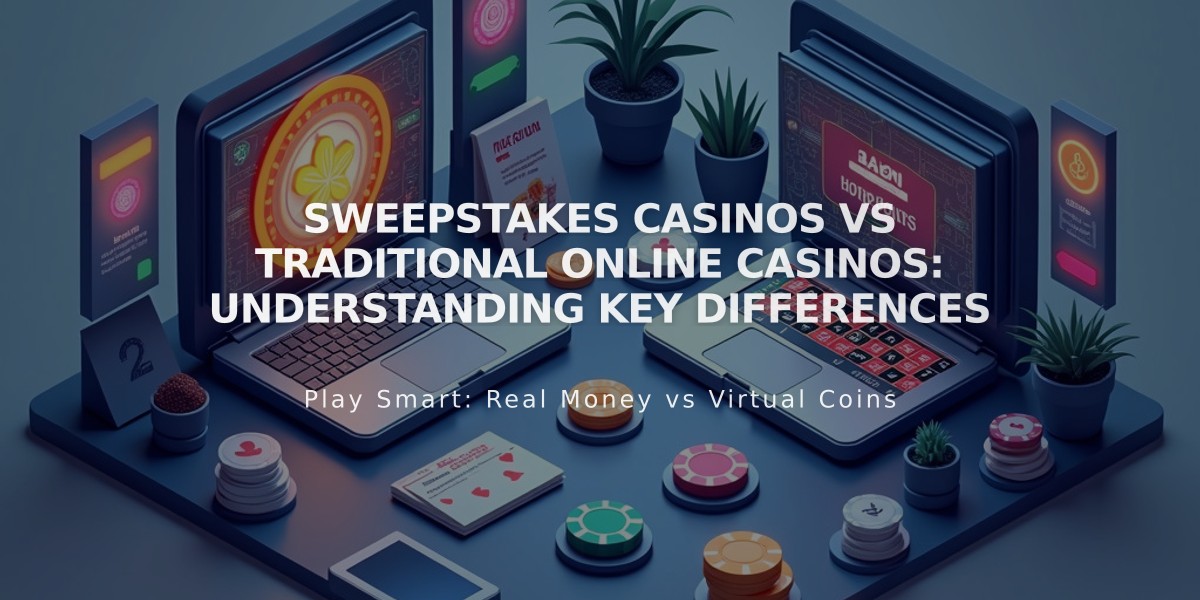 Sweepstakes Casinos vs Traditional Online Casinos: Understanding Key Differences