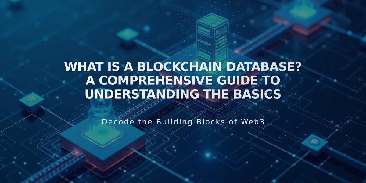 What Is a Blockchain Database? A Comprehensive Guide to Understanding the Basics