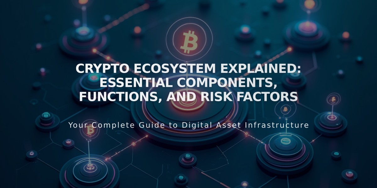 Crypto Ecosystem Explained: Essential Components, Functions, and Risk Factors