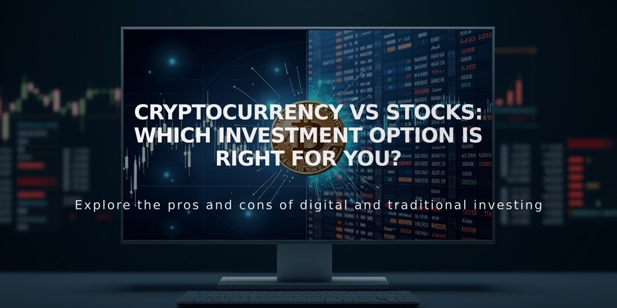 Cryptocurrency vs Stocks: Which Investment Option Is Right For You?