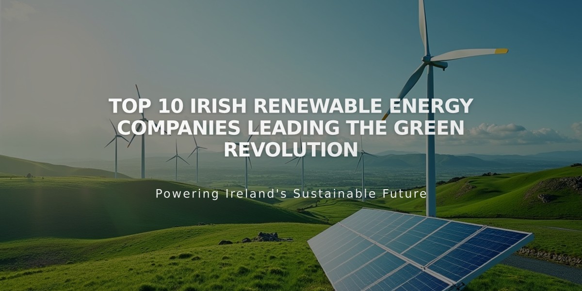 Top 10 Irish Renewable Energy Companies Leading the Green Revolution